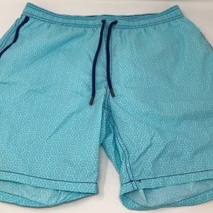 Mr. Swim Nylon Turquoise Swim Trunks Board Shorts